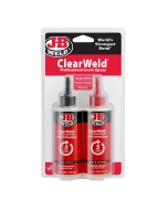 ClearWeld is a quick-setting, multipurpose two-part epoxy that provides a strong and lasting bond on most surfaces including tile, most plastics, ceramic, glass, wood and metal.
