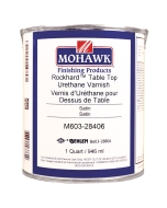 Satin Mohawk Rockhard Table Top Urethane Varnish, Quart