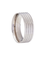 Titanium Comfort Ring Cores, 8mm Wide