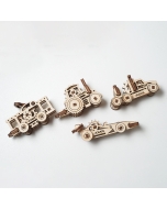 UGears U-Fidget Vehicles, 4-Piece Set