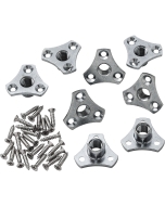 Screw-On Tee Nuts 3/8" x 16 TPI, 8 Pack