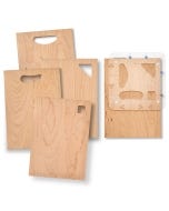 cutting boards made using Rockler 4-in-1 Cutting Board Handle Routing Template