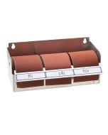 Rockler 2-3/4'' Sandpaper Roll Dispenser shown with sandpaper