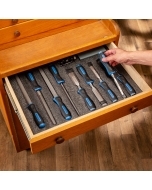Organized drawer with Rockler Foam Organizer Sheet, 2' x 4' x 1-1/8'' thick
