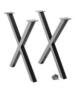 I-Semble Crossed Bar Steel Legs with Adjustable Feet, Set of 2