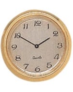 Mini Quartz Clock Fittings with Gold/Arabic Numbers