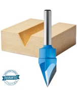 Rockler Solid Carbide Sign Making Router Bit - 19/32" Dia x 33/64" H x 1/4" Shank