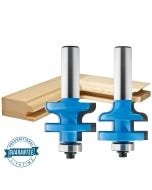 Rockler Traditional Stile and Rail Router Bit - 1-3/8" Dia x 1" H x 1/2" Shank