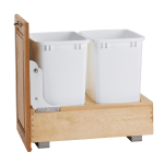 Single and Double Pullout Waste Containers, Rev-a-Shelf 4WC Series