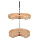 Rev-A-Shelf Kidney Shaped Natural Wood Lazy Susan Set (LD-4NW Series)