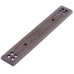 Satin Bronze Arts & Crafts Backplate for 3'' Arts and Crafts Pull