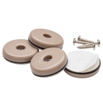 1-1/2" Diameter Screw On Slide Glides, Set of  4