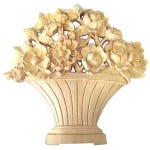 Maple Flower Basket: 1'' x 9-3/8'' x 10'' (1808-M)