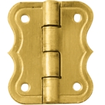 Brass-Plated Small Decorative Butterfly Small-Box Hinge 3/4"L x 5/8"W
