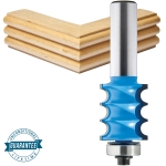 Rockler Triple Bead Router Bit - 7/8" Dia x 1" H x 1/2" Shank