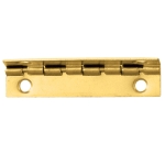 Brass-Plated Small Box Stop Hinge