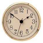3" Clock Face - Ivory/Blk Arabic/Gold