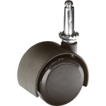 Twin Wheel Casters, Stem type, 2" Dia., 4-Pack