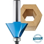 Rockler 30° Chamfer Router Bit - 1-3/8" Dia x 7/8" H x 1/2" Shank