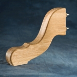 Oak Plain Foot Leg Set, for Colonial Pedestal 