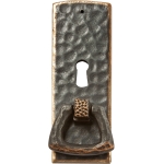 Dark Copper Stickley Arts & Crafts Pull with Keyhole Pull