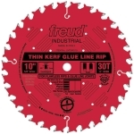 Freud® 10" x 30T Industrial Thin Kerf Glue Line Rip Saw Blade - LM75R010