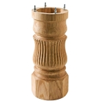 Oak Fluted Pedestal Bases