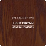 General Finishes Water Based Dye Stain, Light Brown, Pint