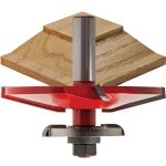 Freud® 99-566 Quadra-Cut™ Bevel Raised Panel with Back Cutters Router Bit - 3-1/2" Dia x 1" H x 1/2" Shank