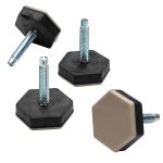 1-1/2" Screw-On Leveler, Set of 4