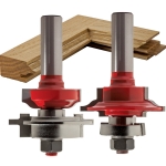 Freud® 99-286 Glass Panel Cabinet Door Router Bit Set - 2" Dia x 1-3/32" H x 1/2" Shank