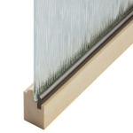 Groove-Type Plastic Panel Retainer - Wood-Colored
