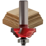 1-9/16'' D x 23/32'' H x 1/4'' R x 1/2'' Shank Freud #38-314 Quadra-Cut™ Cove and Bead Bit