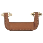 Genuine Leather Handles With Brass-Plated Mounting Posts
