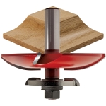 Freud® 99-569 Quadra-Cut™ Cove Raised Panel with Back Cutters Router Bit - 3-1/2" Dia x 1" H x 1/2" Shank