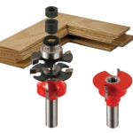 Freud® 99-760 Quarter- Round Premier Adjustable Rail and Stile Router Bit Set - 1-11/16" Dia x 1-1/4" H x 1/2" Shank