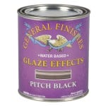 General Finishes Pitch Black Glaze Effects, Pint