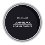 General Finishes Lamp Black Milk Paint, Pint