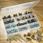 Rockler 129-Piece Jig Hardware Kit, 5/16''-18 Threading