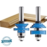 Rockler Bead In-Rail and Stile Router Bit Set - 1/2" Shank