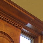 Traditional Oak Crown Molding, 11/16" Thick x 4-1/4" Facing with 3-1/4" Drop and 2-11/16" Projection