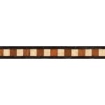Black Maple Mahogany Block Inlay Banding, 1/4'' W