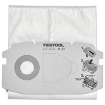 Self-Cleaning Filter Bags for (Pre-2018) Festool CT Midi, 5-Pack (498411)