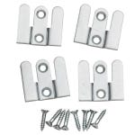 Extra-Thin Flush Mount Brackets, 1'' x 1''