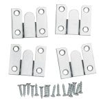 Extra-Thin Flush Mount Brackets, 1-1/2'' x 1-7/8''