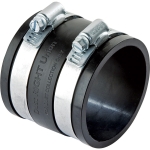 Dust Right®  2-1/2'' Rubber Union for Dust Collection