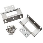 3" Non-Mortise Wrap Hinges - Satin Nickel