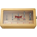 Freud® 90-150 5-Pc. Up Cut Spiral Router Bit Set