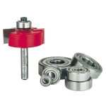 Freud # 32-504 Rabbeting Bit with Bearings, 1-3/8'' Dia. x 1/2'' H x 1/4'' Sh.