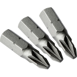 Pozi 1'' Driver Bits - 3 Pack